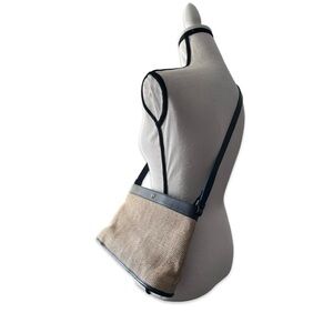 Etienne Aigner Woven bag with Navy trim and Gold toned hardware